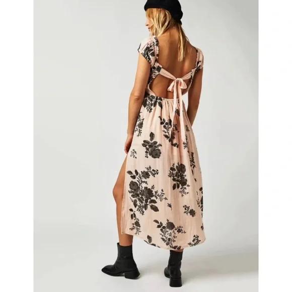Free People Forget Me Not Midi Dress NWOT